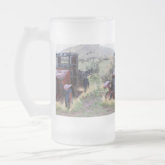 Falltage vergangen mattglas bierglas (Links)
