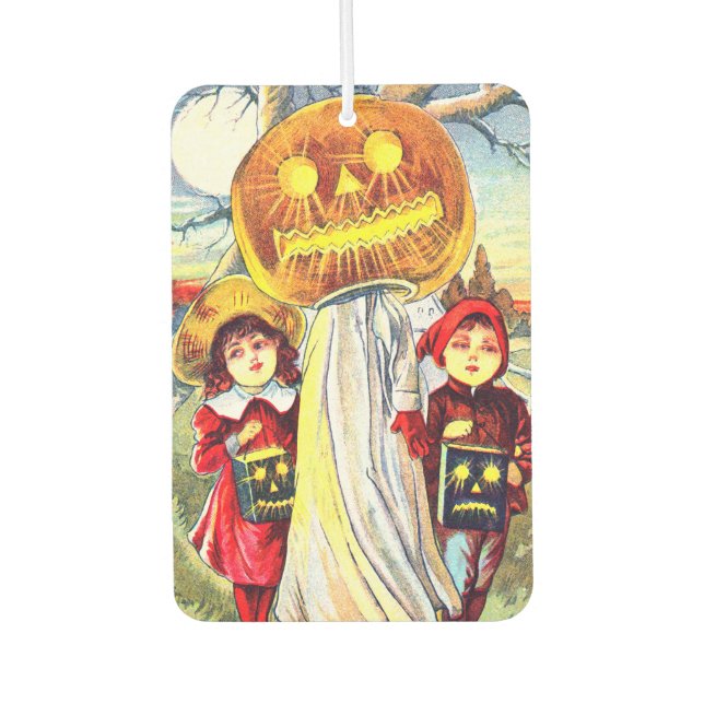 Fallween Pumpkin Ghost Autolufterfrischer (Vorderseite)