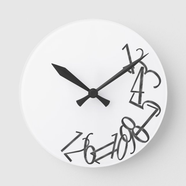 Fallzahlen Runde Wanduhr (Vorderseite)