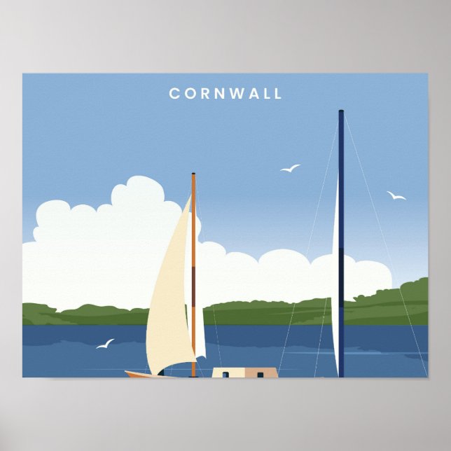 Falmouth Cornwall Poster (Vorne)