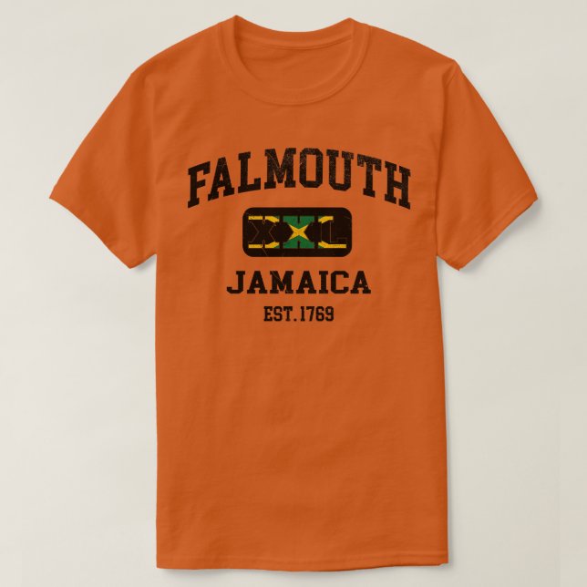 Falmouth Jamaica XXL Athletic Design T-Shirt (Design vorne)