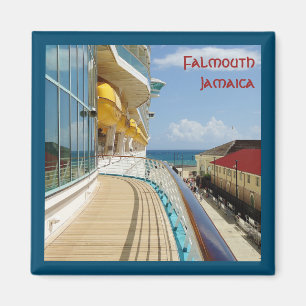 Falmouth-Kreuzfahrt-Pier eingefaßt Magnet