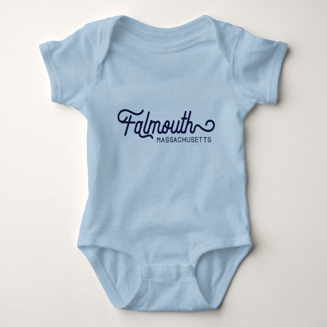 Falmouth Massachusetts Baby Bodysuit Baby Strampler (Vorderseite)