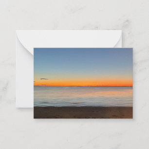 Falmouth Massachusetts Cape Cod Sonnenuntergang Mitteilungskarte