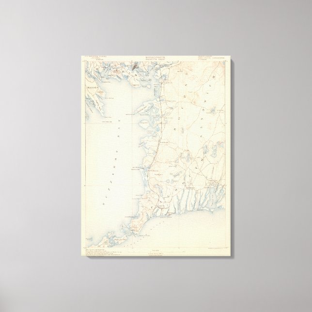 Falmouth, Massachusetts Leinwanddruck (Vorderseite)