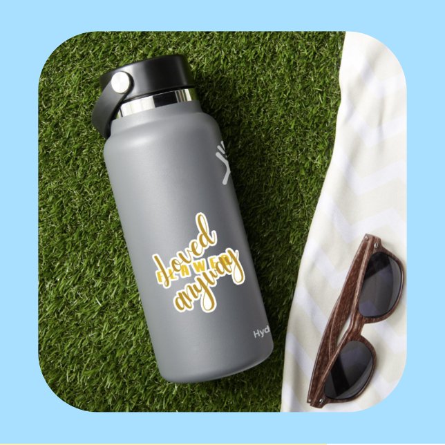 Falsch - beliebig beliebter, auf Treppenaufdruck b Aufkleber (Von Creator hochgeladen)