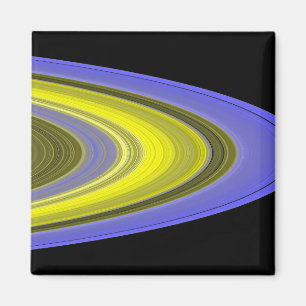 Falsch-Farbebild von Saturns Ringen Magnet