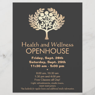 Falsch Gold Prosperity Tree Health and Wellness Flyer