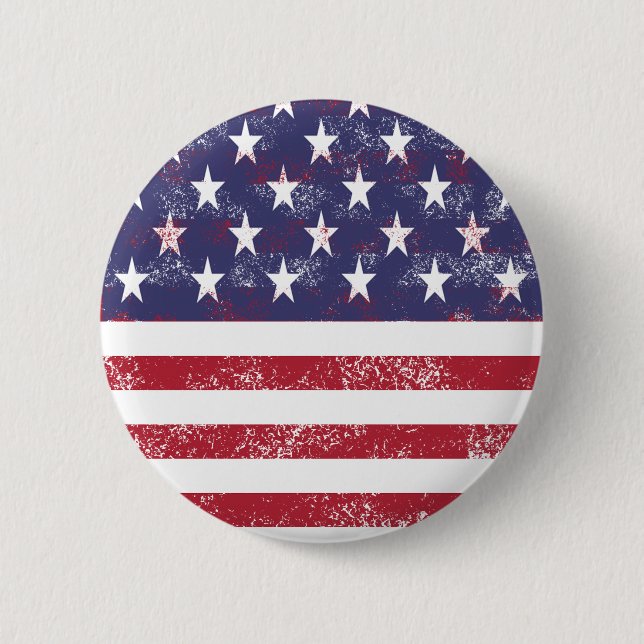 Falsche amerikanische Flagge Button (Vorderseite)