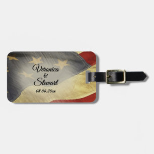 Falsche amerikanische Flagge Gepäckanhänger