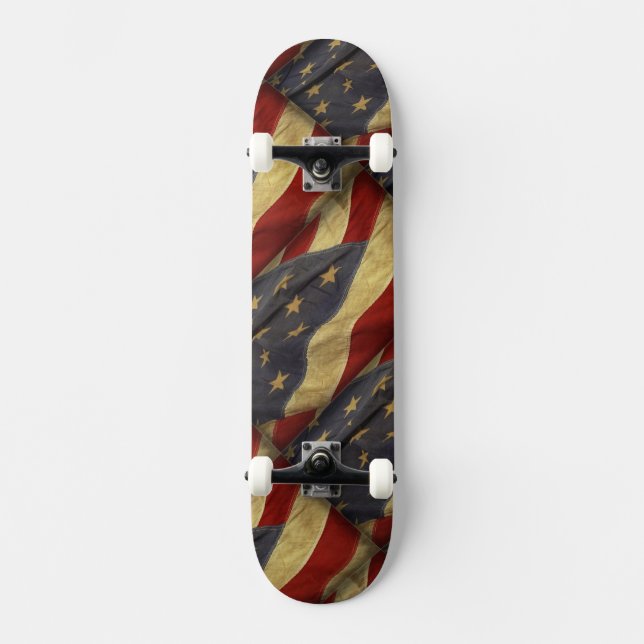 Falsche amerikanische Flagge Skateboard (Vorderseite)