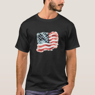 Falsche amerikanische Flagge T-Shirt