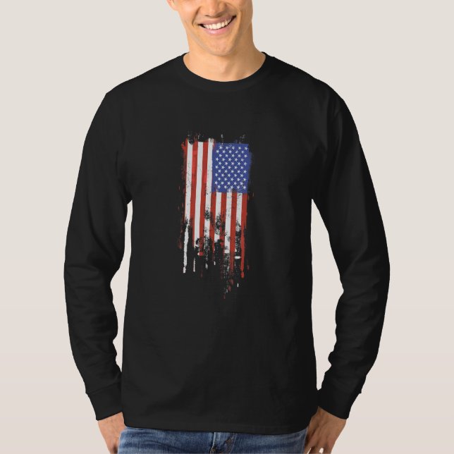 Falsche amerikanische Flagge T-Shirt (Vorderseite)