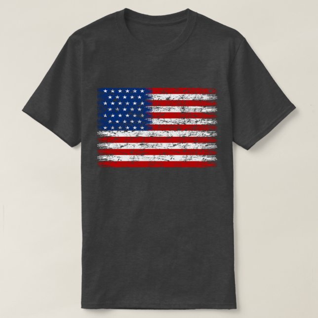 Falsche amerikanische Flagge T-Shirt (Design vorne)
