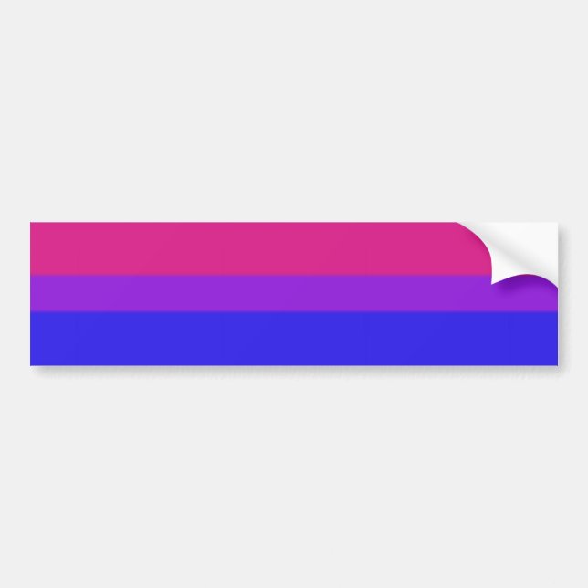 Falsche Bisexuelle Flagge Autoaufkleber (Vorne)