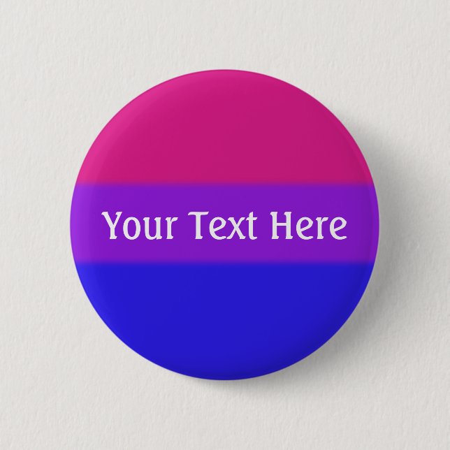 Falsche Bisexuelle Flagge Button (Vorderseite)