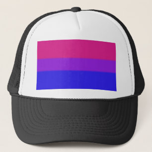 Falsche Bisexuelle Flagge Truckerkappe