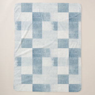 Falsche blaue weiße Denim-Jeans Sherpadecke
