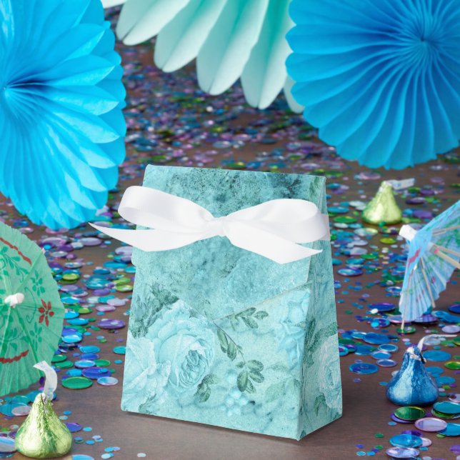 Falsche Blue-Rose-Collage Geschenkschachtel (Party)