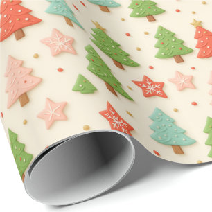 Falsche Cookies in Ton-Weihnachtsgeschenkverpackun Geschenkpapier