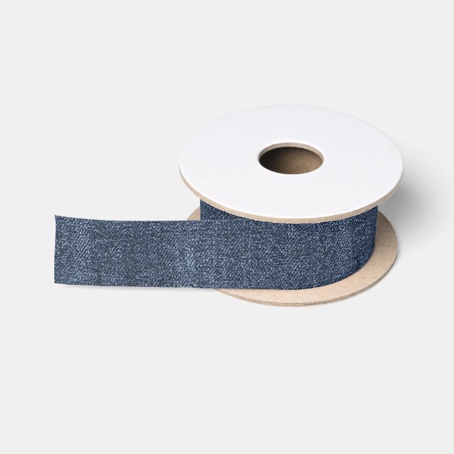 Falsche Denim-Blaujeans-Geburtstag Satinband (Spule)