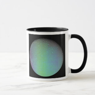 Falsche Farbansicht des Mondfels Saturn Tasse