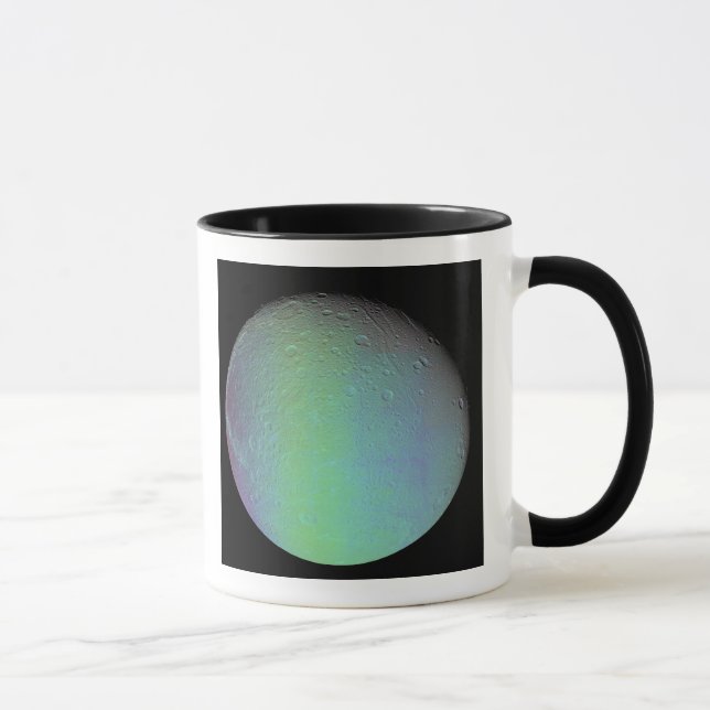 Falsche Farbansicht des Mondfels Saturn Tasse (Rechts)