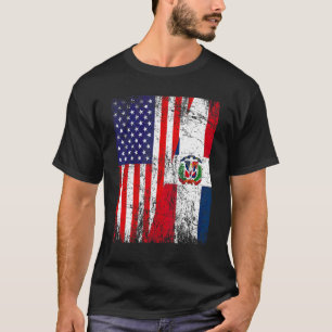 Falsche Flagge und Flagge der Dominikanischen Repu T-Shirt