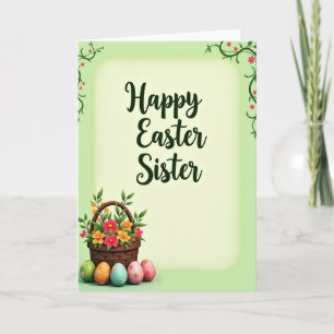 Falsche Florale Ostergeschwisterkarte Karte