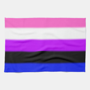 Falsche Genderfluid-Stolperflagge Handtuch