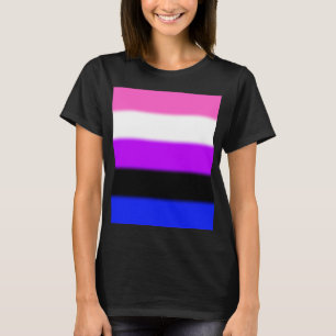 Falsche Genderfluid-Stolperflagge T-Shirt