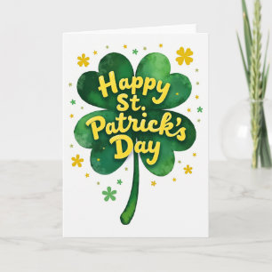 Falsche Gold Glücklicher St. Patricks Tag Karte