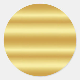 Falsche Gold-Leer-Vorlage Runder Aufkleber