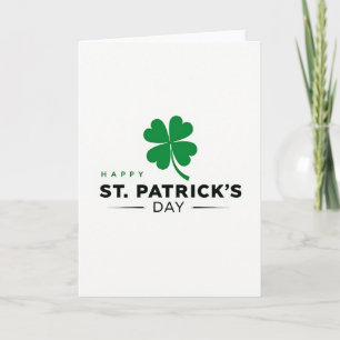 Falsche Gold-Shamrock-Glückwunschkarte zum Tag Karte