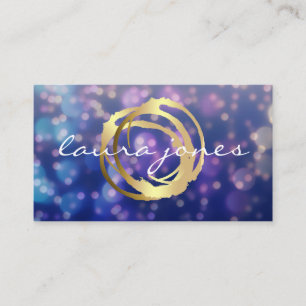Falsche Goldbemalte Kreis Designer Visitenkarte