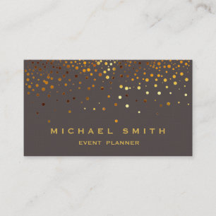 Falsche Goldfolie Subtile Glitter Schwarze Visiten Visitenkarte