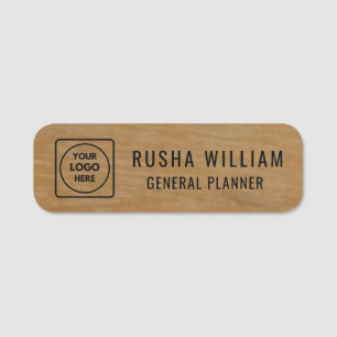Falsche Goldmitarbeiter-Logo-Name-Tags Namensschild