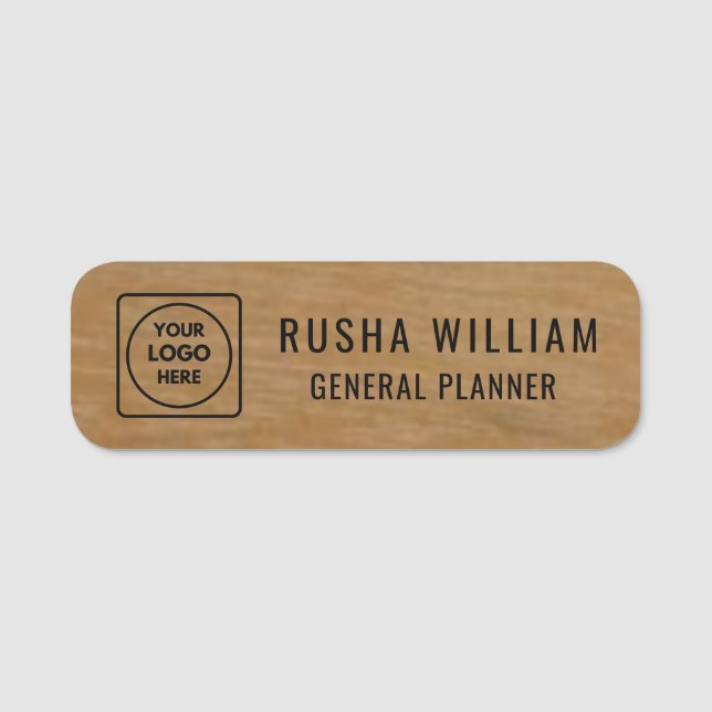 Falsche Goldmitarbeiter-Logo-Name-Tags Namensschild (Vorderseite)
