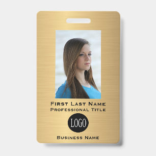 Falsche Goldmitarbeiter-Name-Tags ID-Ausweise Tag Ausweis