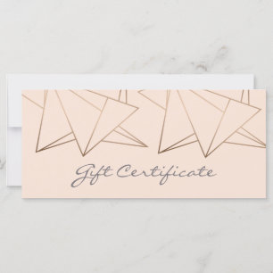 Falsche Goldrose Elegant Modern Minimalist Geometr