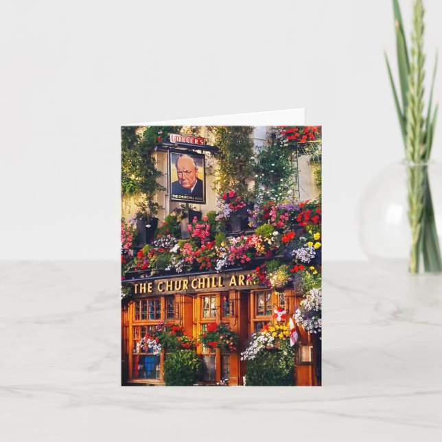 Falsche Grußkarte der Londoner Szene Karte (Vorderseite)