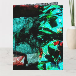 Falsche Grußkarte dunkel abstrakt gerecycelt Karte