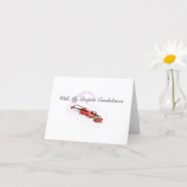 Falsche Grußkarte tiefstes Beileid Karte