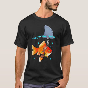 Falsche Haiflossen Lustiger Goldfisch Fisch Meeres T-Shirt