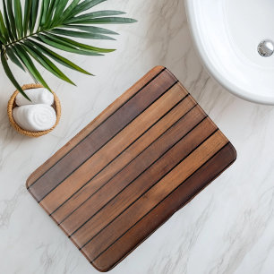 Falsche Holzlatte Badematte