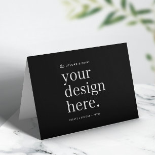 Falsche Karte Ihr Design hochladen 5" x 7"