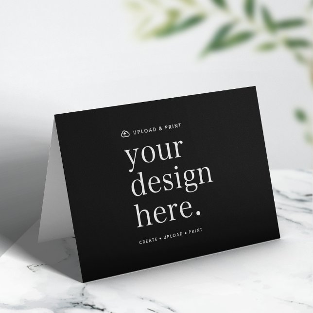 Falsche Karte Ihr Design hochladen 5" x 7" (Versatile 5x7 folded card template for business, events, weddings, special occasions & more!)