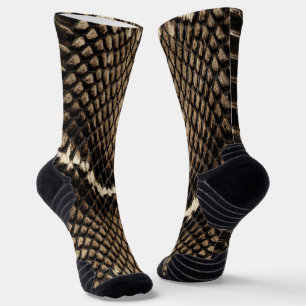 Falsche Kobraschlangenhaut Socken