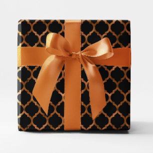 Falsche Kupferfolie und schwarzes Vierblatt Geschenkpapier