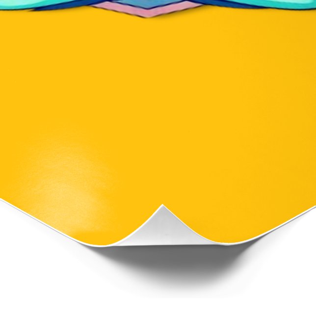 Falsche Leinwanddrucke im Umverpackungsstil Poster (Ecke)